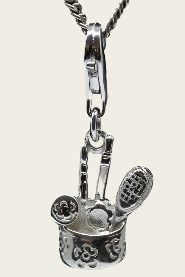 Zilveren Toilettas set hanger en/of bedel