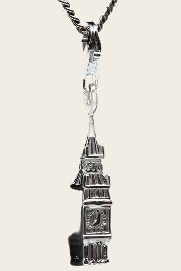Zilveren Big Ben Londen hanger en/of bedel