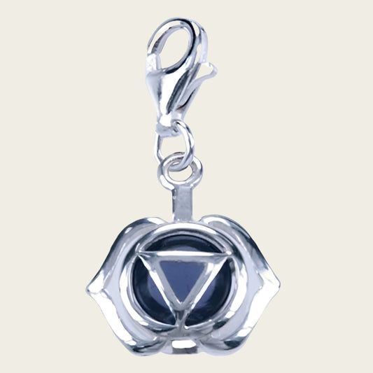Zilveren Chakra hoofd hanger en/of bedel