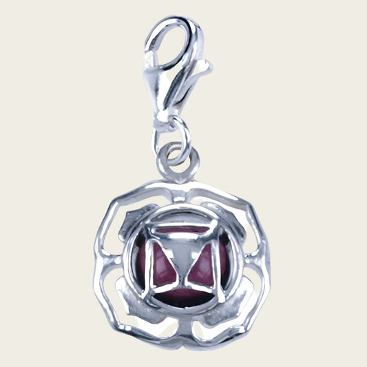 Zilveren Chakra wortel hanger en/of bedel
