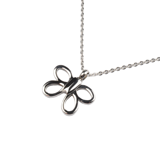 Stainless steel ash jewelry open Butterfly design commemorative pendant