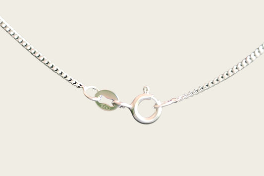 Zilveren ketting gourmet 1. fijn - dikte 1,4 mm -  38/40/42/45 cm