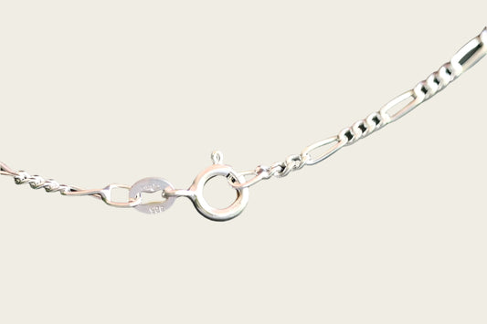 Zilveren ketting figaro 4. grof - dikte 3,7 mm - 45/50/60 cm
