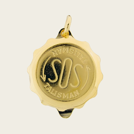 Vergulde SOS Talisman ketting hanger - zonder ketting