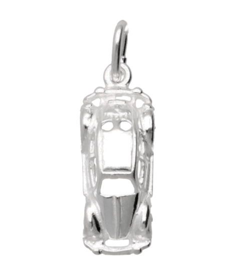 Zilveren Auto Kever ketting hanger