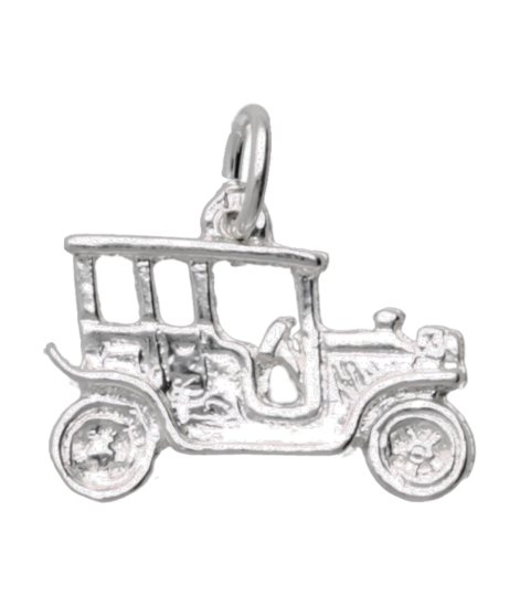 Zilveren Oldtimer ketting hanger
