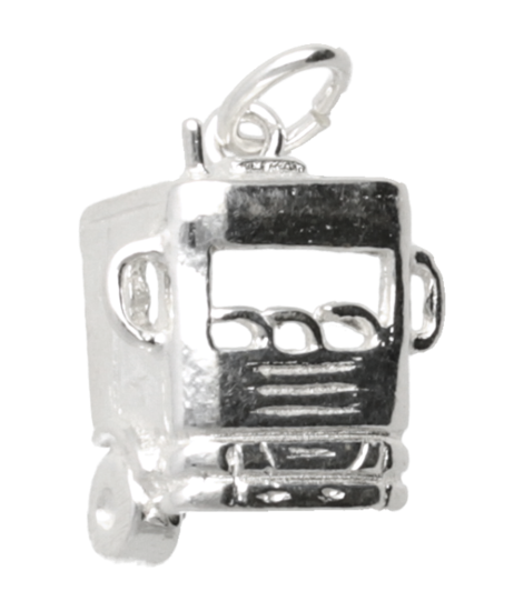 Zilveren Vrachtwagen cabine ketting hanger