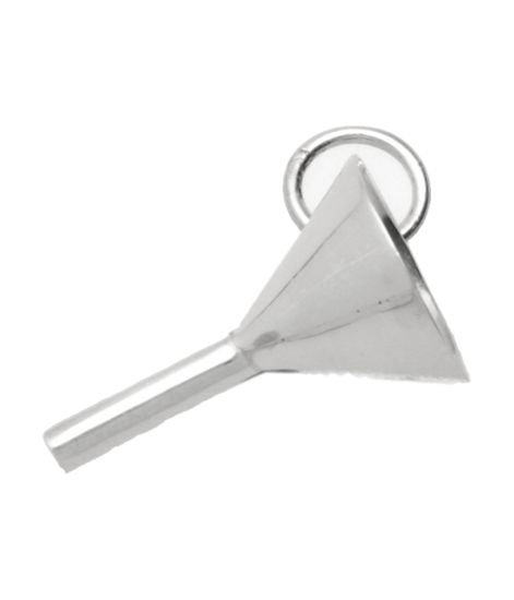 Silver Oil Funnel Necklace Pendant