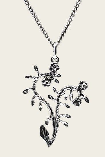 Silver Forget Me Not Necklace Pendant