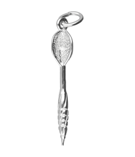 Silver Dart Necklace Pendant - Medium