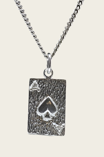 Zilveren Schoppen Aas ketting hanger