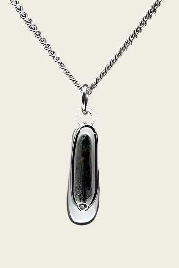 Zilveren Balletschoen ketting hanger - 2