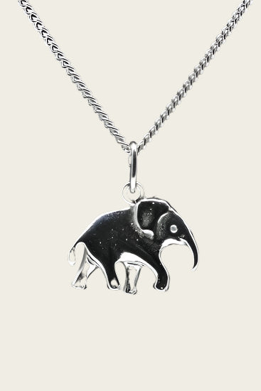 Zilveren Olifant ketting hanger