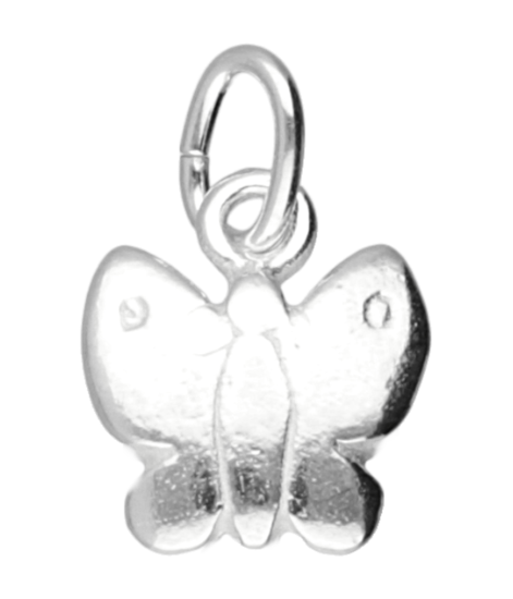 Zilveren Vlinder ketting hanger