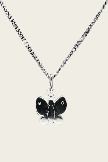 Zilveren Vlinder ketting hanger