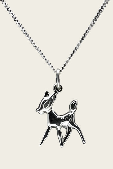 Zilveren Hert jong ketting hanger
