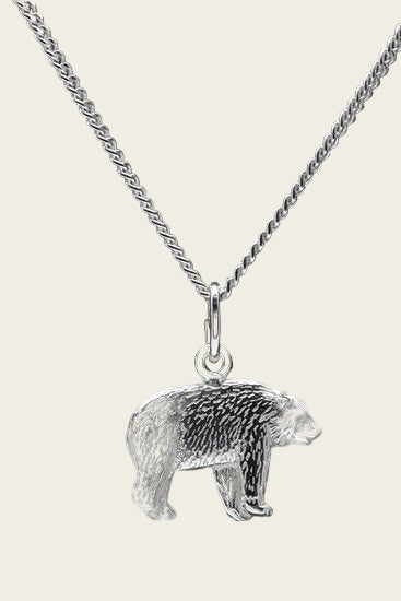 Zilveren IJsbeer ketting hanger
