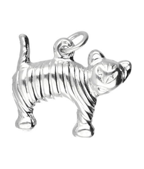 Silver Tiger Necklace Pendant