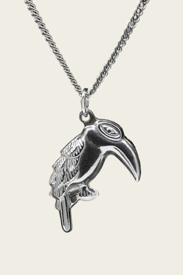 Silver Toucan Necklace Pendant