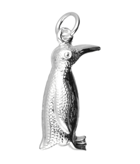 Silver Penguin Necklace Pendant