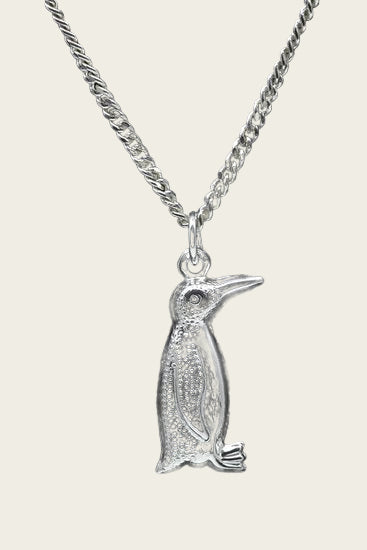 Silver Penguin Necklace Pendant