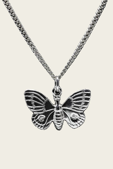 Zilveren Vlinder ketting hanger - 3