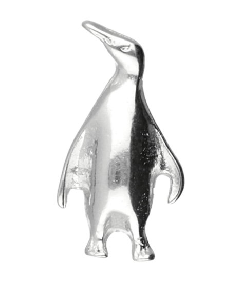 Silver Penguin Necklace Pendant - 2
