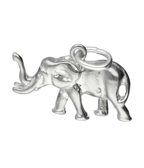 Zilveren Olifant klein ketting hanger