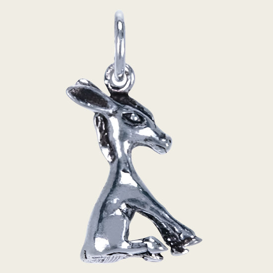 Zilveren Ezel ketting hanger