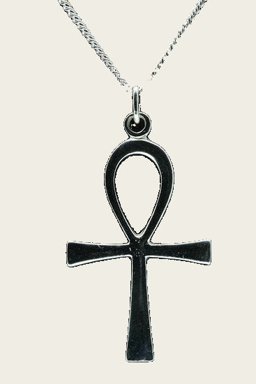 Zilveren Ankh ketting hanger XL