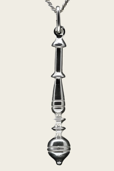 Zilveren Kantklos ketting hanger