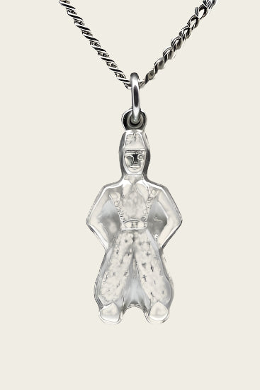 Zilveren Boer ketting hanger