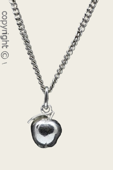 Zilveren Appel ketting hanger