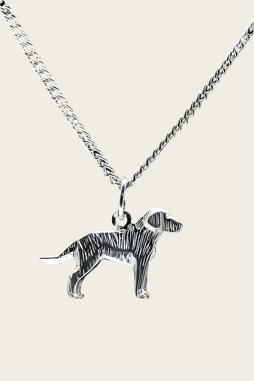 Zilveren Labrador ketting hanger