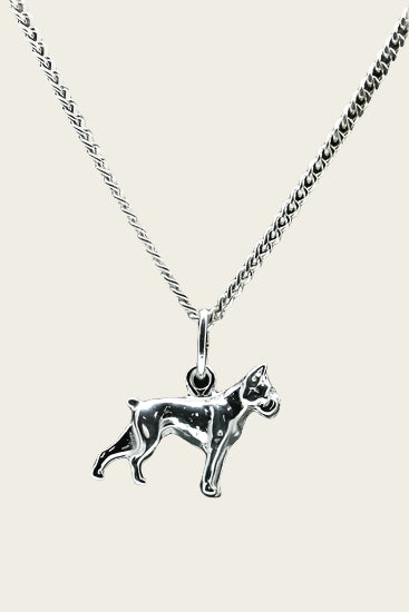 Silver Dog Necklace Pendant