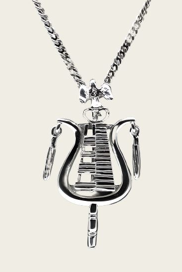 Zilveren Lyra ketting hanger