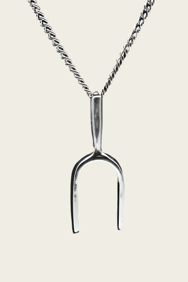 Zilveren Stemvork ketting hanger