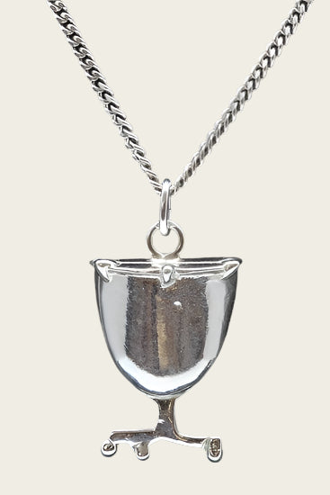 Zilveren Pauk ketting hanger