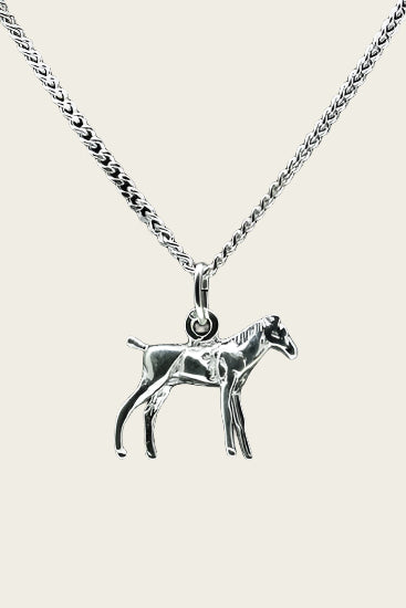Zilveren Veulen ketting hanger