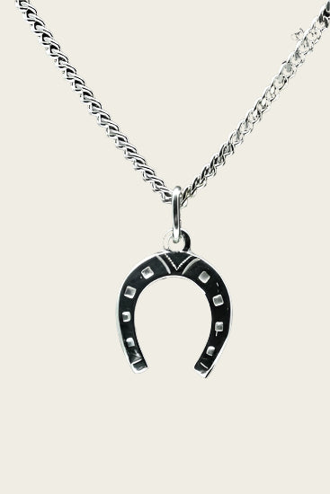 Zilveren Hoefijzer ketting hanger