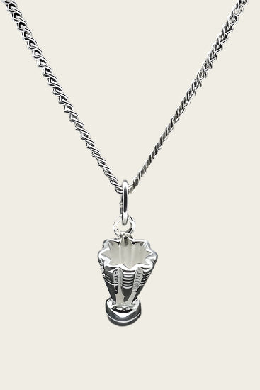 Zilveren Badminton shuttle ketting hanger