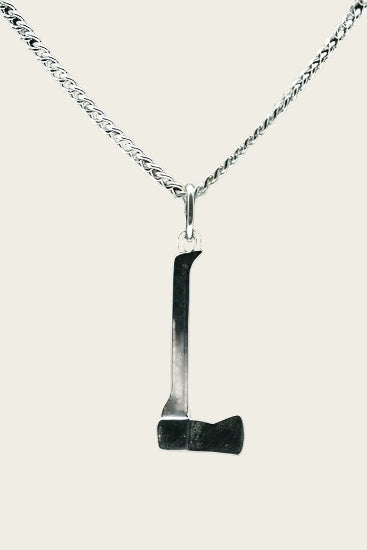 Zilveren Bijl ketting hanger - klein