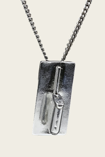 Zilveren Schuurspaan ketting hanger
