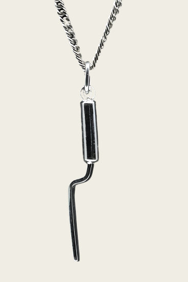 Zilveren Voegspijker ketting hanger
