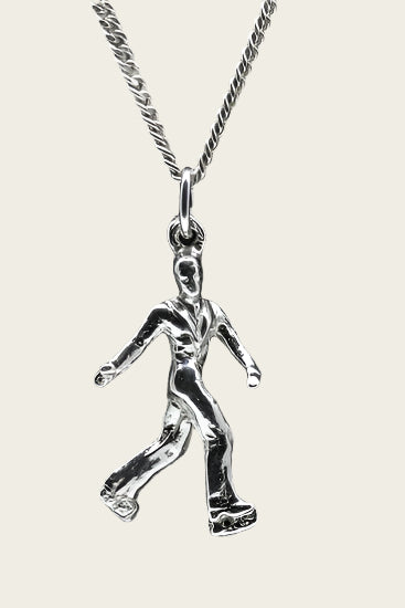 Zilveren IJsdanser ketting hanger