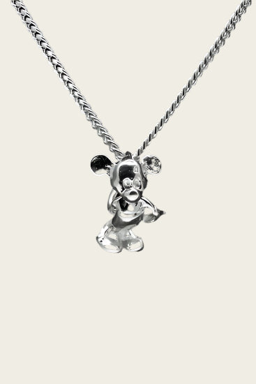 Silver Mouse Necklace Pendant