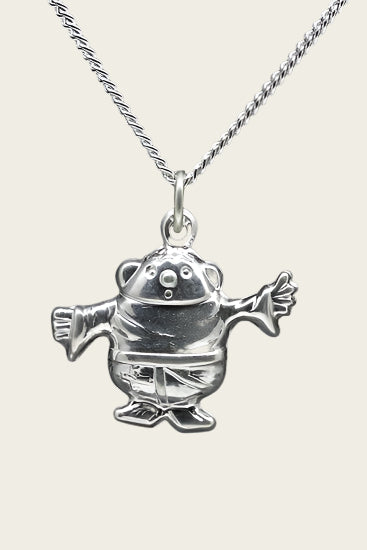 Zilveren Pater ketting hanger
