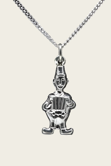 Zilveren boer Biet ketting hanger