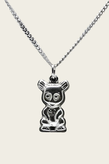 Zilveren Bonzo ketting hanger