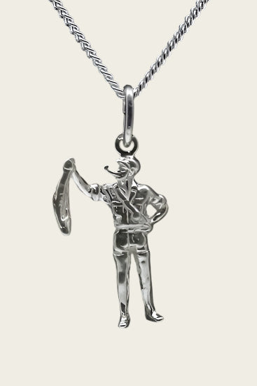 Zilveren Visser ketting hanger